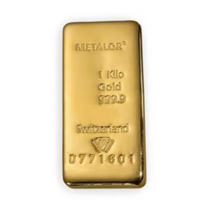 Openbaren optillen Rijk 1 Kilo Metalor Gold Bar .9999 Fine - Gold & Silver Traders