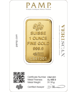 1 oz PAMP Suisse Fortuna Gold Bar 2