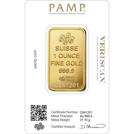 1 Oz Pamp Suisse Fortuna Gold Bar 2