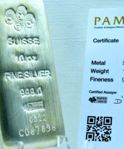 10 oz PAMP Suisse Silver Bar