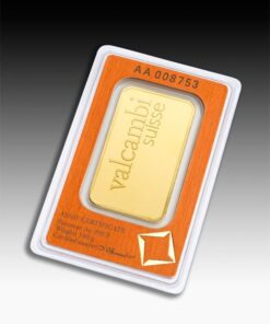 Alternative view of 100 gram Valcambi Suisse Gold Bar