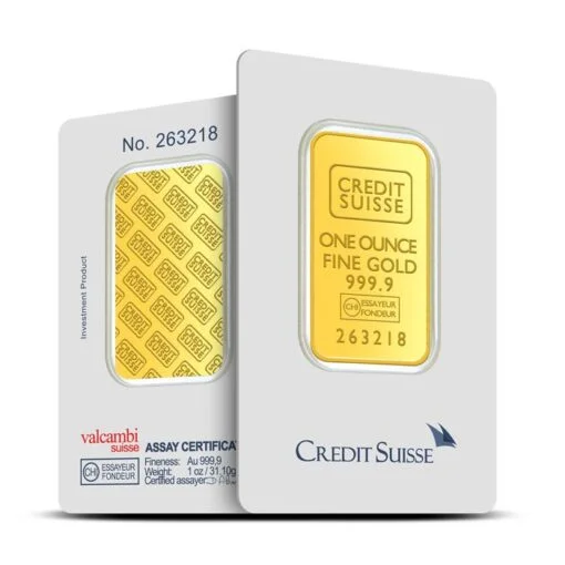 1 Oz Creadit Suisse Gold Bar Sealed