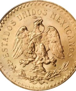 Alternative view of 50 Pesos Mexican Gold Coin (Random Year)