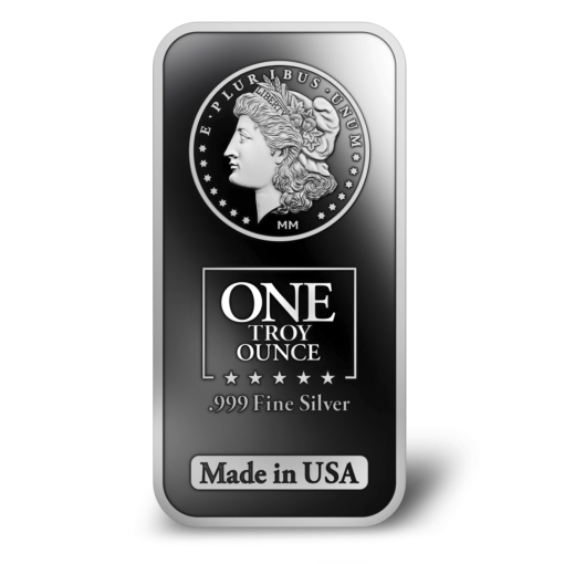 White 1 Oz Morgan Silver Bar Mason Mint Transformed - Gold &Amp; Silver Traders