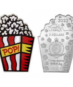Alternative view of 1 oz PAMP Suisse Burton Morris Popcorn Silver Bar