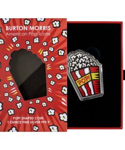 1 oz PAMP Suisse Burton Morris Popcorn Silver Bar