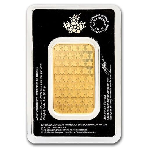 1 Oz Royal Canadian Mint Gold Bar - Image 2