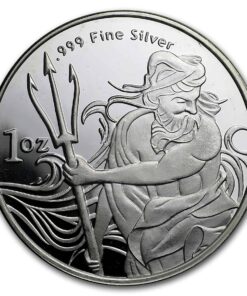 1 oz Trident Silver Round