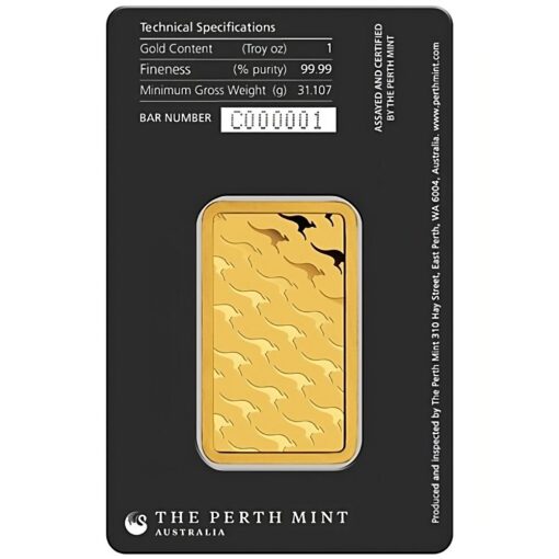 White 1 Oz Perth Mint Bar Back Transformed - Gold &Amp; Silver Traders