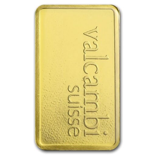 White 1G Valcambi Gold Bar Back Transformed - Gold &Amp; Silver Traders