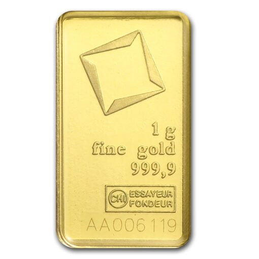 White 1G Valcambi Gold Bar Front Transformed - Gold &Amp; Silver Traders