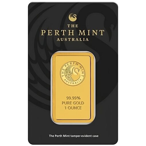 White 1Oz Perth Mint Bar Front Transformed - Gold &Amp; Silver Traders