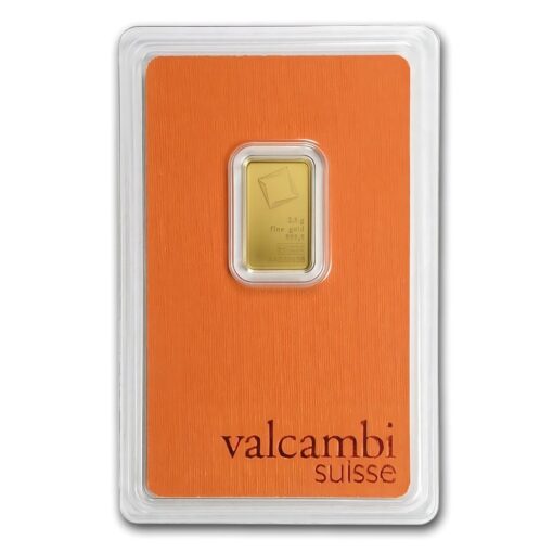 White 2 5G Valcambi Gold Bar Slab Front Transformed - Gold &Amp; Silver Traders