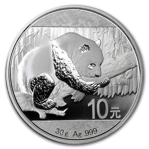 White China 30 Gram Silver Panda Random Year Back Transformed - Gold &Amp; Silver Traders