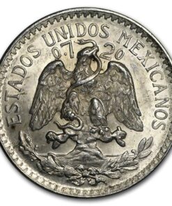 Alternative view of Mexico Silver 50 Centavos Cap & Ray (1919-1945)