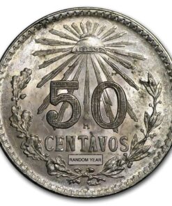 Mexico Silver 50 Centavos Cap & Ray (1919-1945)