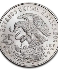 Alternative view of Silver Coin Mexican 25 Pesos ( Random Year)