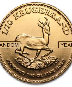 Alternative view of 1/10th oz Krugerrand South African Gold Coin (Random Year)