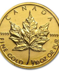 1/10th oz Maple Canadian Gold Coin (Random Year)