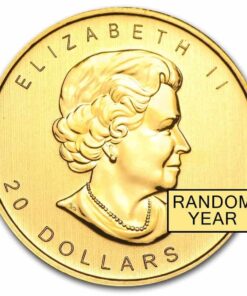 Alternative view of 1/2 oz Canadian Maple Gold Coin (Random Year)