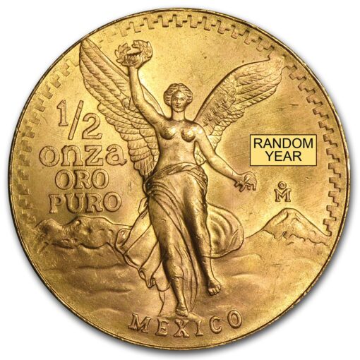 1 2 Oz Mexican Libertad Gold Coin Front - Gold &Amp; Silver Traders