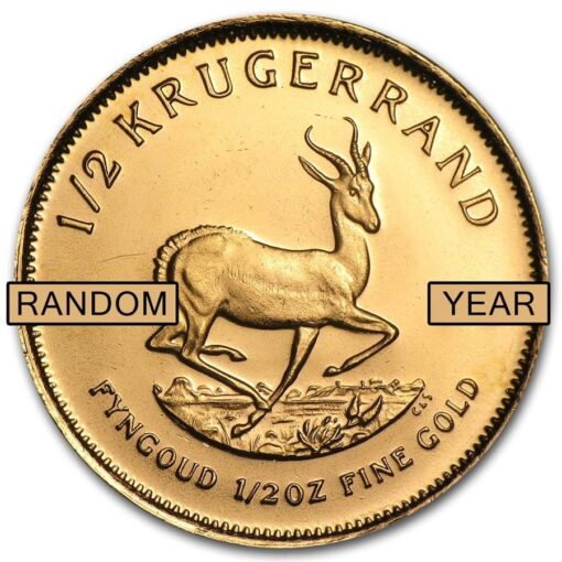 1 2Oz Krugerrand South African Gold Coin Back - Gold &Amp; Silver Traders