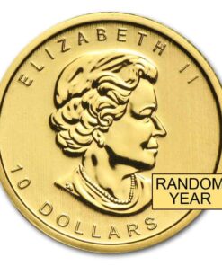 Alternative view of 1/4 oz Canadian Maple Gold Coin (Random Year)