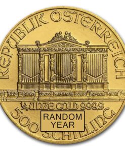 Alternative view of 1/4th oz Philharmonic Austrian Gold Coin (Random Year)