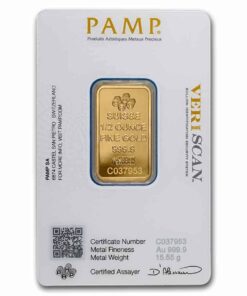 Alternative view of 1/2 oz PAMP Fortuna Gold Bar