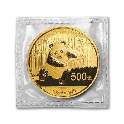 1 Oz Chinese Panda Gold Coin Sealed Front - Gold &Amp; Silver Traders