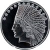 1 oz Indian Head Design Silver round