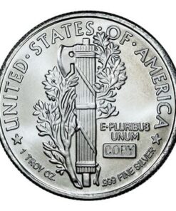 Alternative view of 1 oz Mercury Dime Design Silver Round