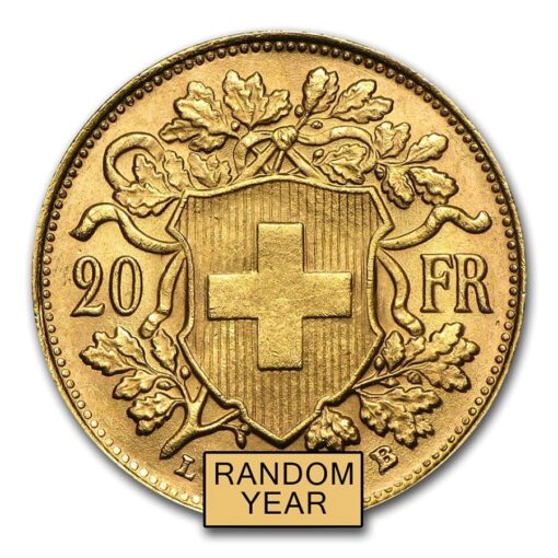 20 Swiss Franc Gold Coin Back - Gold &Amp; Silver Traders