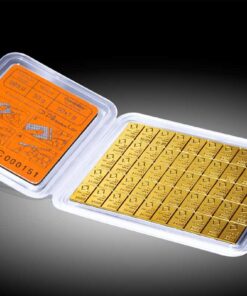 Alternative view of 50g Valcambi Combi Gold Bar