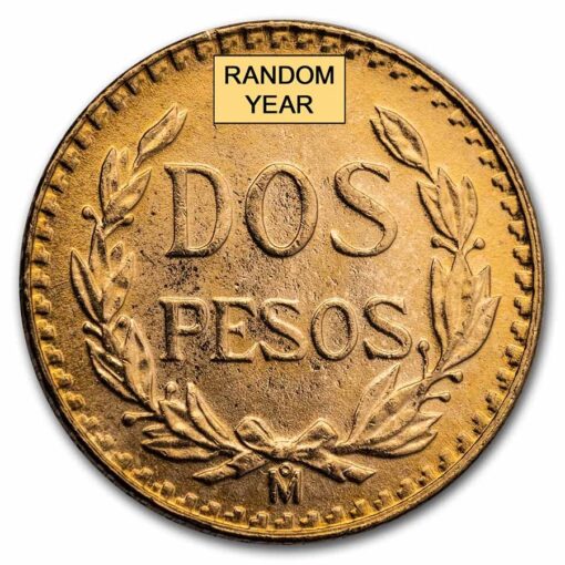Mexican 2 Pesos Gold Coin Random Year Back - Gold &Amp; Silver Traders