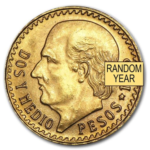 Mexican 2.5 Pesos Gold Coin Random Year Back - Gold &Amp; Silver Traders