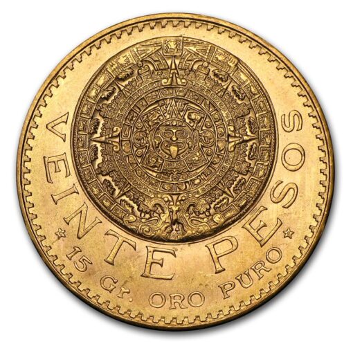 Mexican 20 Pesos Gold Coin Front - Gold &Amp; Silver Traders