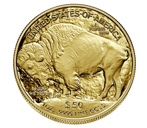 1 Oz 2023 American Gold Buffalo Coin Back