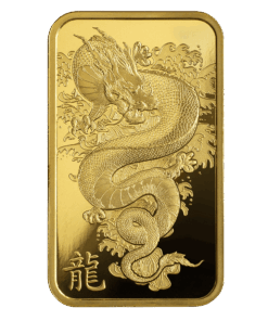 2024 1 oz PAMP Suisse Lunar Legend Azure Dragon Gold Bar 3