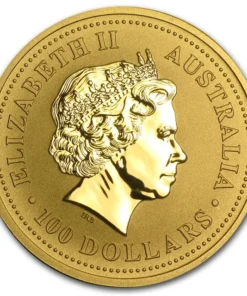 Alternative view of 2003 1 oz Australian Gold Lunar Goat Coin (Type I)