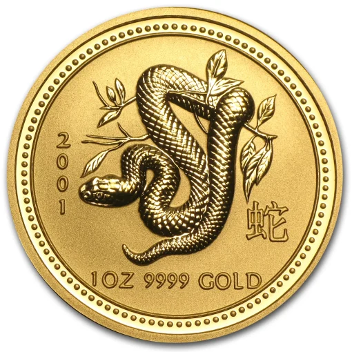 2001 Year Of The Snake Front - Gold &Amp; Silver Traders