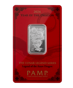 2024 10g PAMP Suisse Lunar Legend Azure Dragon Silver Bar