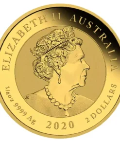Alternative view of 2020 1/4 oz Australian Gold Striped Marlin Coin