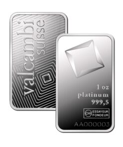 1 oz Valcambi Platinum Bar (In Assay)