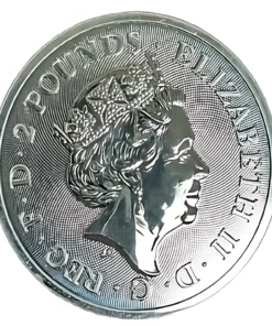 Alternative view of 1 oz British Britannia Silver Coin (Random Year)