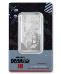 Alternative view of 1 oz Call of Duty®: Modern Warfare® III Silver Bar (New w/ Assay and Pendant Frame)