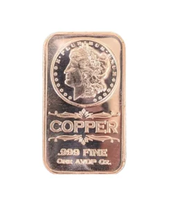 Alternative view of 1 oz Copper Bar Morgan Design