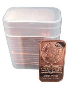 1 oz Copper Bar Morgan Design
