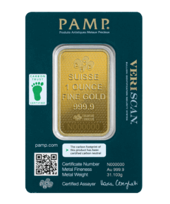 Alternative view of Gold Bar 1 oz PAMP Lady Fortuna 45th Anniversary