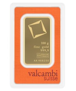 100g Valcambi Gold Bar